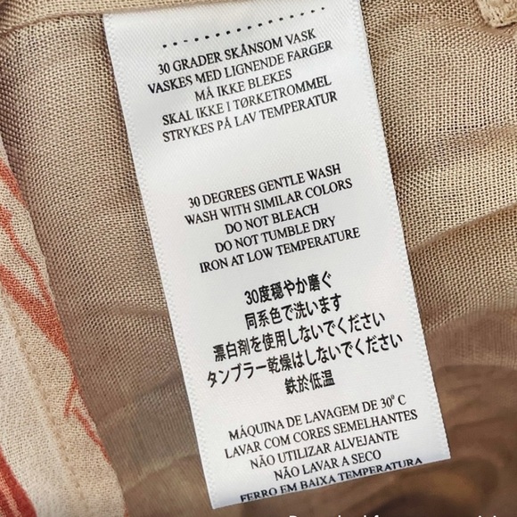 BY TIMO tulip V-neck wide leg jumpsuit floral boho Free People viscose tan - Picture 6 of 13